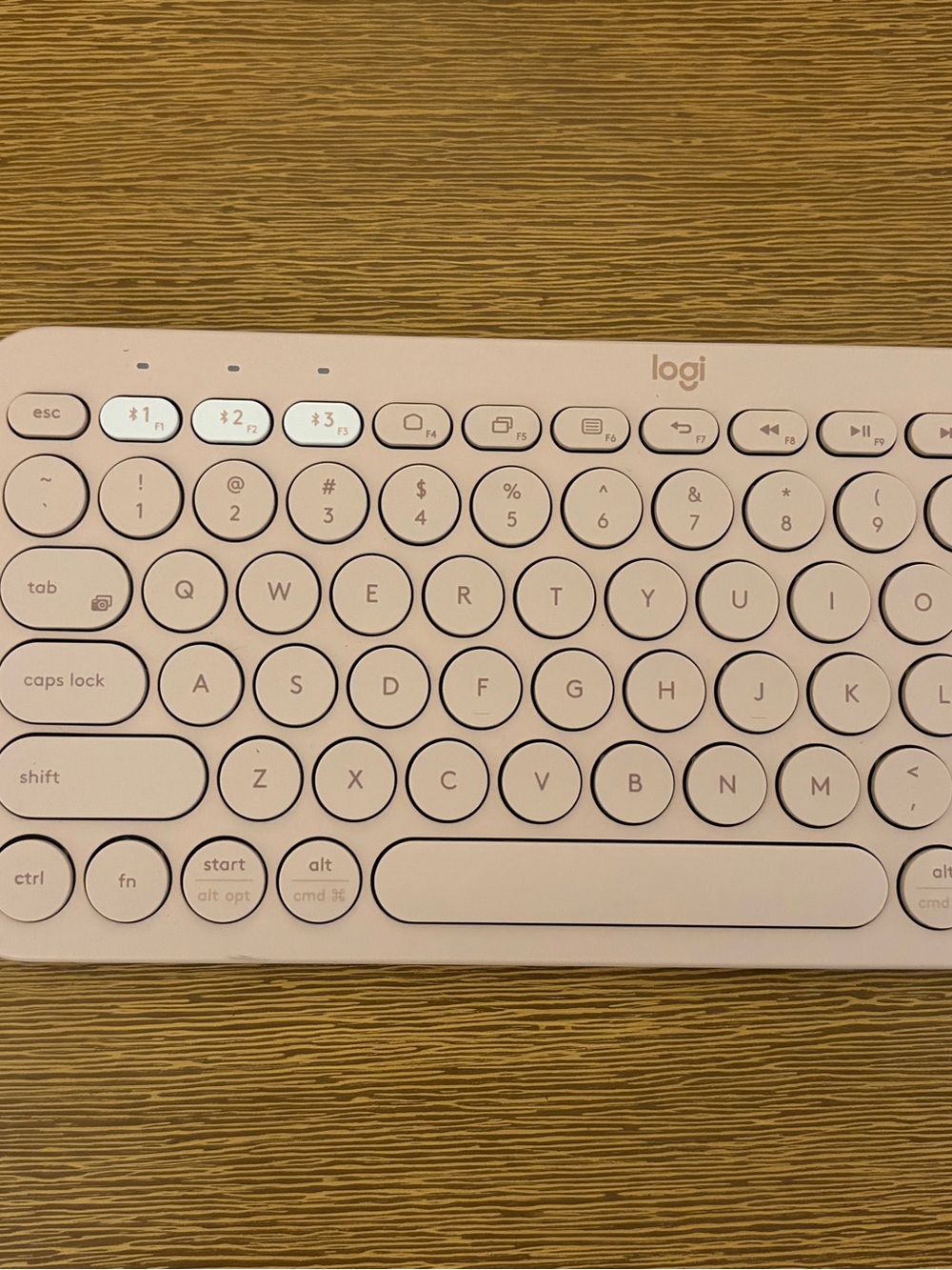 Pink Wireless Logitech Keyboard and Mouse